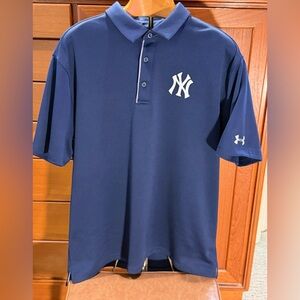 Under Armour Navy Polo with White NY Logo